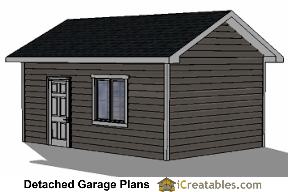 14x20 garage right rear elevation